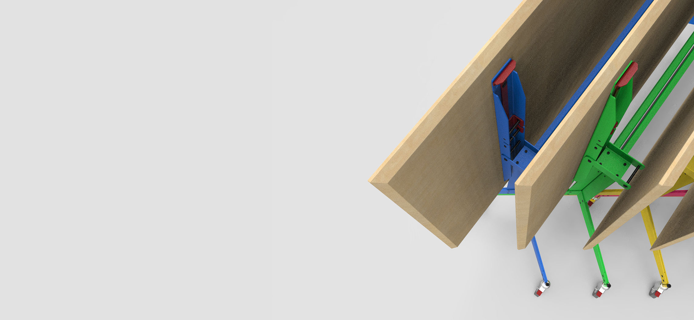 NomadTable, mesa multiusos plegable para flexibilizar tu espacio. Disponible en amplia variedad de colores.